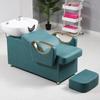 Cama de Lavado Semi-Reclinable al por Mayor para Salones de Belleza, Cama para Cortar y Lavar el Cabello, Sillón de Lavado para Salón de Belleza, Cama de Terapia Capilar con Masaje