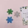 Venta al por mayor de fábrica rebanada de polvo dorado multiángulo redondo copo de nieve hielo y nieve pinza BB adorno para la cabeza horquilla accesorios decorativos en existencia