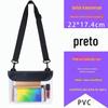 Bolsa de cintura à prova d'água com costas inclinadas, bolsa à prova d'água para celular, bolsa de mergulho, tela sensível ao toque transparente, natação