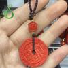 Fábrica Live streaming bem-estar fornecimento Natural Red Sand Key pingente cinábar Wenchang Tower pendente presente atacado