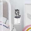 Divertido-kg117 dibujos animados lindo cebra pequeña dormitorio sala de estar porche pegatinas para interruptor embellecimiento del hogar pegatinas de pared al por mayor