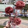 Comércio exterior outono casamento simulação flores atacado 3 Luoyang peônia alta Branch estrangeira peônia peônia decoração de casamento flores falsas