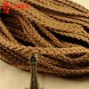 A5051 en stock color de suministro cuerda de cuero de terciopelo coreano cuerda de cuero de vaca tejido a mano DIY 5MM
