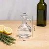 Jarrón de Vidrio Transparente de Sodio-Calcio Personalizado Transfronterizo Botella de Aceite de Vidrio para Cocina con Líneas Verticales y Diseño en Relieve de Diamante para Uso Doméstico