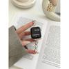 Para iwatch10 Apple Watch Strap Fine Star White Stone Metal Apple Watchs9786 Geração Feminina