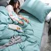 Núcleo de Colcha Funda de Colcha Extraíble y Lavable Kit Juego de Dos Piezas para Cama Funda de Colcha Cálida Engrosada para Otoño e Invierno