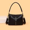 Bolsa de Cuero para Mujer de Comercio Exterior Transfronterizo 2024 Nuevo Bolso de Mano de Moda Piel de Vaca de Capa Superior Bolso de Hombro Sencillo Versátil para Debajo del Brazo