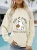 Transfronterizo Aliexpress Transfronterizo Europeo y Americano Otoño e Invierno Sudadera con Capucha Casual para Mujer de Manga Larga y Cuello Redondo Estampada de Halloween