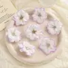 Flores artificiais, flor de cerejeira, flor de pessegueiro, acessório de cabelo de flor em tecido de seda, grampo de cabelo, flor de cabeça Hanfu, grampo de cabelo estilo antigo DIY, acessório de flor artificial