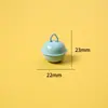 Colgante pequeño de 22 mm color macarrón, accesorio colorido para llavero DIY, decoración para bolso y mascota, material hecho a mano