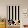 Cortina de Puerta de Dibujos Animados Simple para Dormitorio, Salón de Té en Casa, Cortina Divisoria de Privacidad, Cortina de Puerta para Baño sin Perforaciones