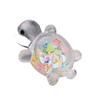 Bonita tortuga luminosa con lentejuelas, accesorios de juego de moda para hacer tú mismo, llavero con pegamento en crema, colgante para bolso, adornos de escritorio.