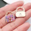 Accesorios de Joyería Vintage DIY Transfronterizos, Dijes Estampados Esmaltados para Bolsos, Pendientes Creativos, Collares, Colgantes para Llaves