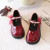 Zapatos de piel para niña 2026 primavera y otoño nuevos Mary Jane negros suela blanda para niñas princesita planos blancos para estudiante