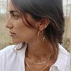 Novo Europeu e Americano Ouro Camada Dupla Cabeça de Cobra com Clipe de Orelha de Diamante Clipe de Orelha Feminino Estilo Brincos de Moda Distintivos