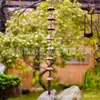 Cadena de Lluvia con Forma de Paraguas de Metal para Nuevo Producto Transfronterizo, Manualidades de Jardín, Decoración de Jardín, Regalo de Arte de Jardín de Metal