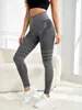 Pantalones de Yoga Seamless de Cintura Alta para Mujer con Levantamiento de Glúteo de Durazno, Alta Elasticidad, Adecuados para Fitness y Deportes