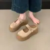 Pantuflas Birkenstock Retro Bordadas de Suela Gruesa para Mujer, Nuevas Zapatillas de Media Pantufla Cerradas Estilo Mary Jane de Moda Veraniega