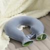 Bolsa de Agua Caliente en Forma de U para Cuello y Hombros, Compresa Caliente para la Columna Cervical, Protector de Cuello con Bolsa de Agua Caliente