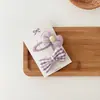 Nova Presilha de Cabelo Roxo Doce Sonho com Laço Coração de Menina Coreana All-match Acessórios de Cabelo para Franja Jovem
