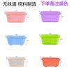 Artefacto de maceta para verduras de balcón, caja grande para verduras, maceta de plástico rectangular, caja de plantación, invernadero, maceta para verduras orgánicas, maceta para verduras