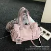 Bolsa de Verão Estilo Doce Cool Feminina para o Dia a Dia Bolsa Tote de Mão Novo Estilo 2026 Personalidade Bolsa de Ombro Único Sob o Braço Costura Patchwork de Mão