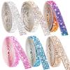 Explosões transfronteiriças diamante de cristal adesivo tira de código DIY strass autoadesivo tira de strass cinto decorativo acessórios de vestuário acessórios