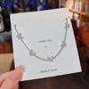 Collar de Acero de Titanio con Corazón de Amor de Moda que No se Desvanece para Mujer Diseño de Joyería Nicho de Verano Colgante Cadena Clavicular de Alta Gama Venta al por Mayor