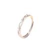 Anillo de pareja original de amor persistente un par de anillos de apertura para hombre y mujer con diseño de nicho de moda de lujo ligero entretejido regalo