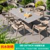 Mesa y silla de exterior para ocio, mesa y silla de terraza, mesa y silla de exterior para patio, jardín, mesa y silla de exterior, mesa de té y cafetería, conjunto de tres piezas