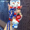 Llavero Colgante Auténtico Sanrio Serie Hello Kitty Estampado Leopardo para Niñas, Dulce y Genial, Accesorio de Bolso de Alto Valor
