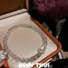 Joia Cristal Natural Pedra da Lua Água-Marinha Cabaça Pulseira Pulseira de Contas de Cabaça Colar Lembrança de Viagem