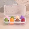 Huevo de poliuretano hidrofílico para maquillaje de belleza Q elástico no absorbe el polvo delicado suave doble uso seco y húmedo juego de bolas de maquillaje