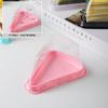 Caja para pastel de mousse triangular estilo japonés anti-vaho de 8 pulgadas durian matcha arcoíris caja de corte multicapa