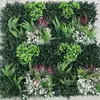 Parede de plantas simulada 100*100, parede de plantas verdes tridimensional, decoração com flores e grama artificiais, fundo verde, parede popular da internet