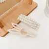 Pasador de Perlas Estilo Coreano Estilo Ins Pasador para el Cabello de Niña Estilo Carson Pinza Lateral para el Flequillo Pinza Superior Pinza de Celebridad de Internet Pinza Estilo Coreano