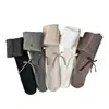 Leggings Grossos com Pelúcia de Inverno para Crianças Proteção da Cintura das Meninas Meias Térmicas Fita Listra Longa Laço Camada de Base Meias