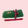 Conjunto de toalhas de Natal algodão bordado personalizado toalha de mão infantil presentes de feriado comércio exterior caixa de presente de toalha de Natal