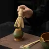 Juego de Matcha de Cuatro Piezas con Diseño de Cielo Estrellado Cocido en Horno, Incluye Tazón de Té, Soporte para Batidor, Herramientas de Matcha Estilo Japonés, Accesorios para Mezclar, Accesorios para Ceremonia del Té