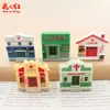 Novos acessórios de cola de creme e resina DIY para edifícios estatais em miniatura estilo vintage, pingentes e enfeites decorativos