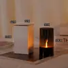 Luz de Vela Electrónica Negra con Llama Simulada para Decoración de Bodas y Hoteles, Portavelas de Gama Alta para el Hogar y Camping, Adorno de Atmósfera