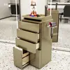 Nuevo Gabinete de Herramientas para Barbería Gabinete para Salón de Peluquería Carrito Móvil Gabinete de Almacenamiento de Herramientas de Madera Maciza Móvil Sin Instalación