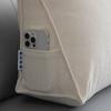 Almofada Triangular Almofada de Cabeceira Almofada para Cadeira de Escritório Sofá Pequena Almofada Lombar Encosto Tatame Almofada para Janela de Sacada Removível e Lavável