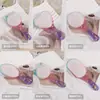 Peine de Resina de Amapola con Cojín de Aire Molde de Silicona DIY Ovalado Forma de Corazón Oreja de Gato Oso Bolsillo de Aire Peine de Masaje