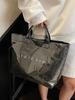 Nova Promoção Imperdível Bolsa de Mão Casual Estilo Americano em Papel DuPont Vintage Bolsa Tote Grande Capacidade Personalizada para Mulheres