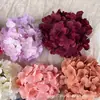 Flor Artificial Hortensia Europea Flor Artificial Cabeza de Hortensia Hortensia Boda Paquete Vintage Tela Hortensia Otoño Flor Falsa Hogar