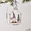 Nuevo colgante de árbol de Navidad transfronterizo, letrero de madera creativo para casa, pieza hueca de madera, decoraciones navideñas