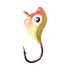 Anzol de Cabeça de Chumbo Colorido em Formato de Golfinho para Pesca Cross-Border 1.6g Micro Colorido Anzol para Pesca no Gelo Isca Macia para Peixe Anzol