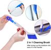 Amazon juego de 2 piezas cepillo de limpieza cepillo de limpieza para fregadero baño cocina esquina puerta corredera cepillo de limpieza para ventanas