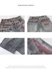 Estilo Urbano Americano Transfronterizo Estampado de Leopardo Impresión 3D Dobladillo Curvo Falso Dos Piezas Jeans para Hombres y Mujeres, Pantalones Anchos Holgados con Sentido del Diseño